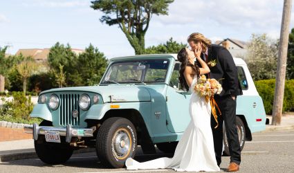 They Worked at The Same Shore Venue Where They Held Their Boho Beach Fall Wedding