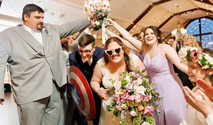 This Couple Had a Marvel-Themed Wedding—Complete With a Captain America Shield