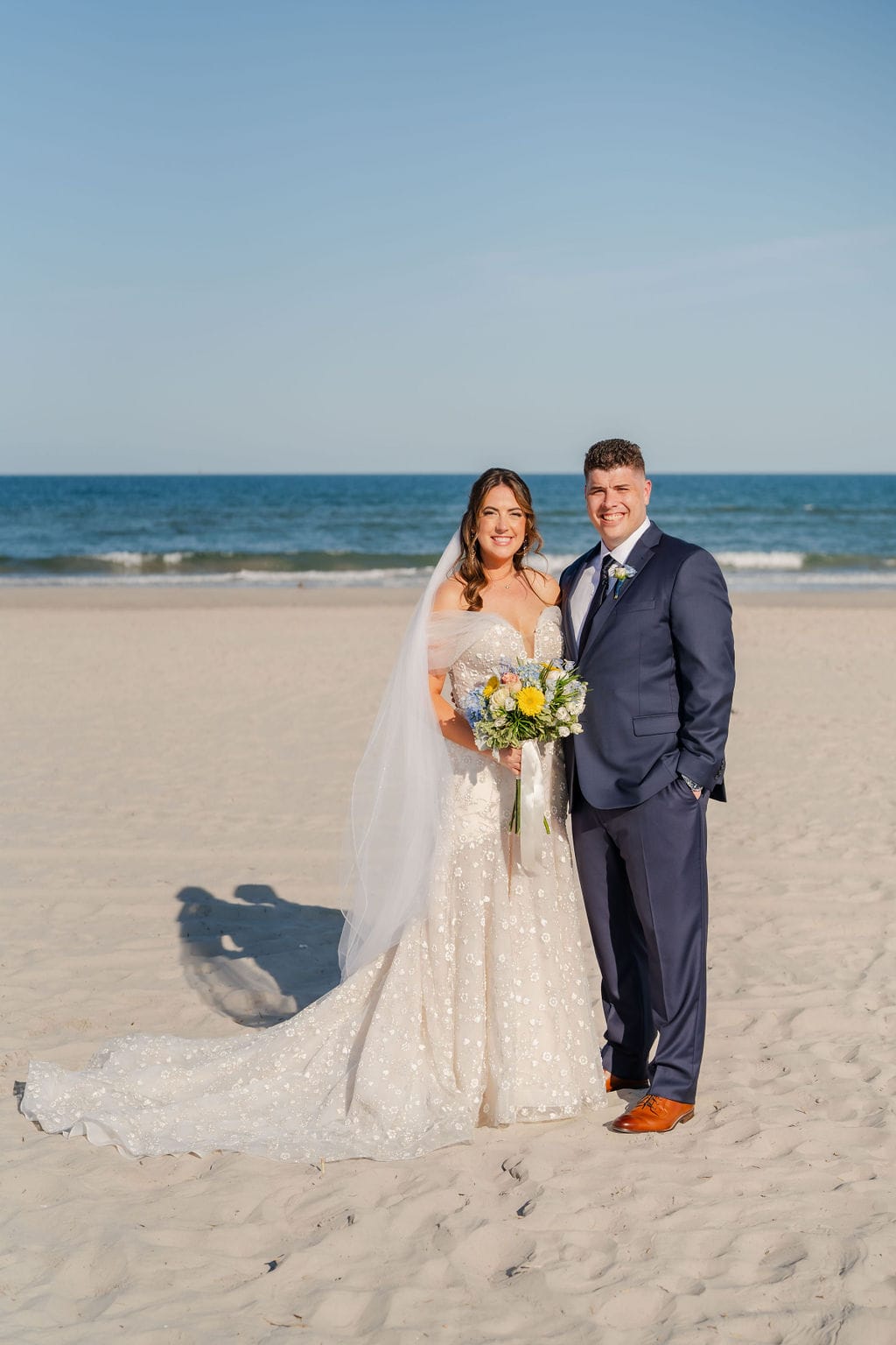 An ICONA Windrift wedding on the beach at the Shore in New Jersey.