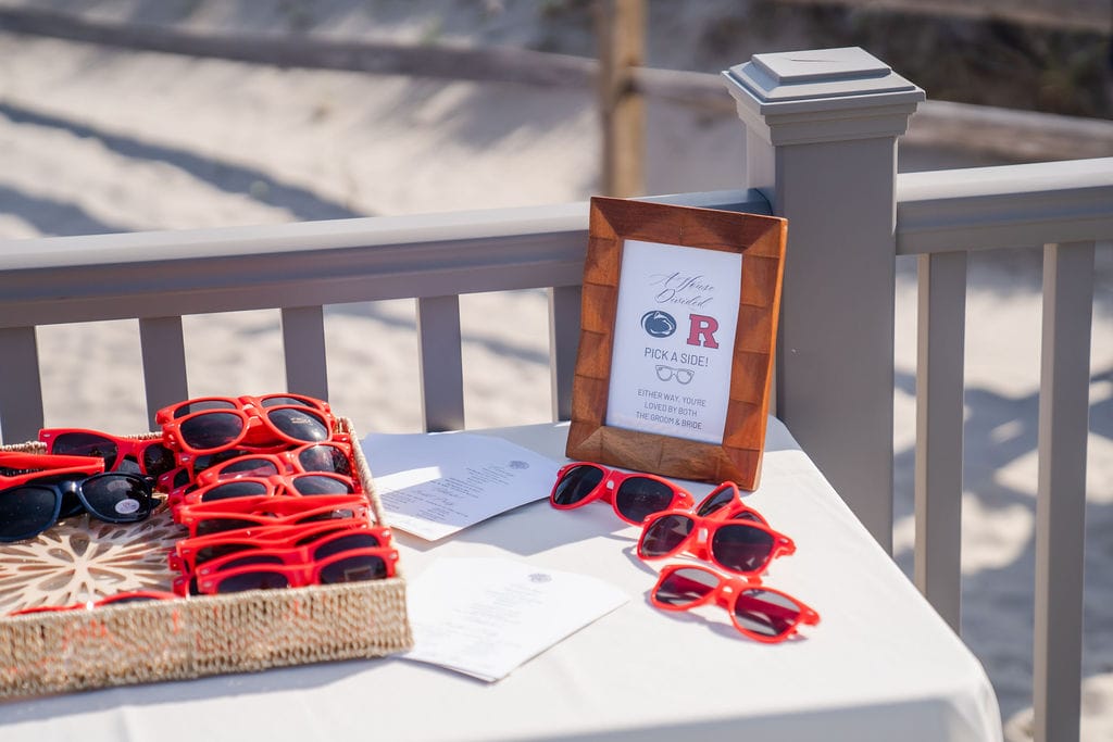 An ICONA Windrift wedding on the beach at the Shore in New Jersey.