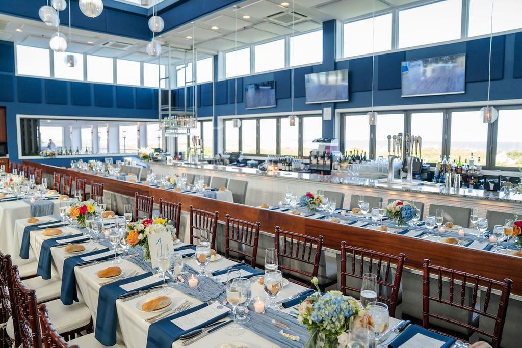 An ICONA Windrift wedding on the beach at the Shore in New Jersey.