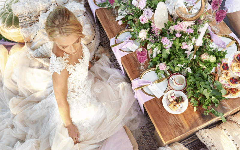 Boho-Luxe-Lavender-Wedding-inspiration