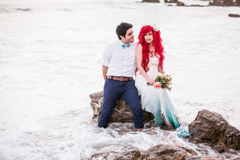Mark Brook Photography Little Mermaid Inspired Wedding Photos - New jersey Bride