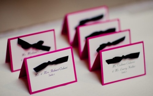 New Jersey Bride—place cards