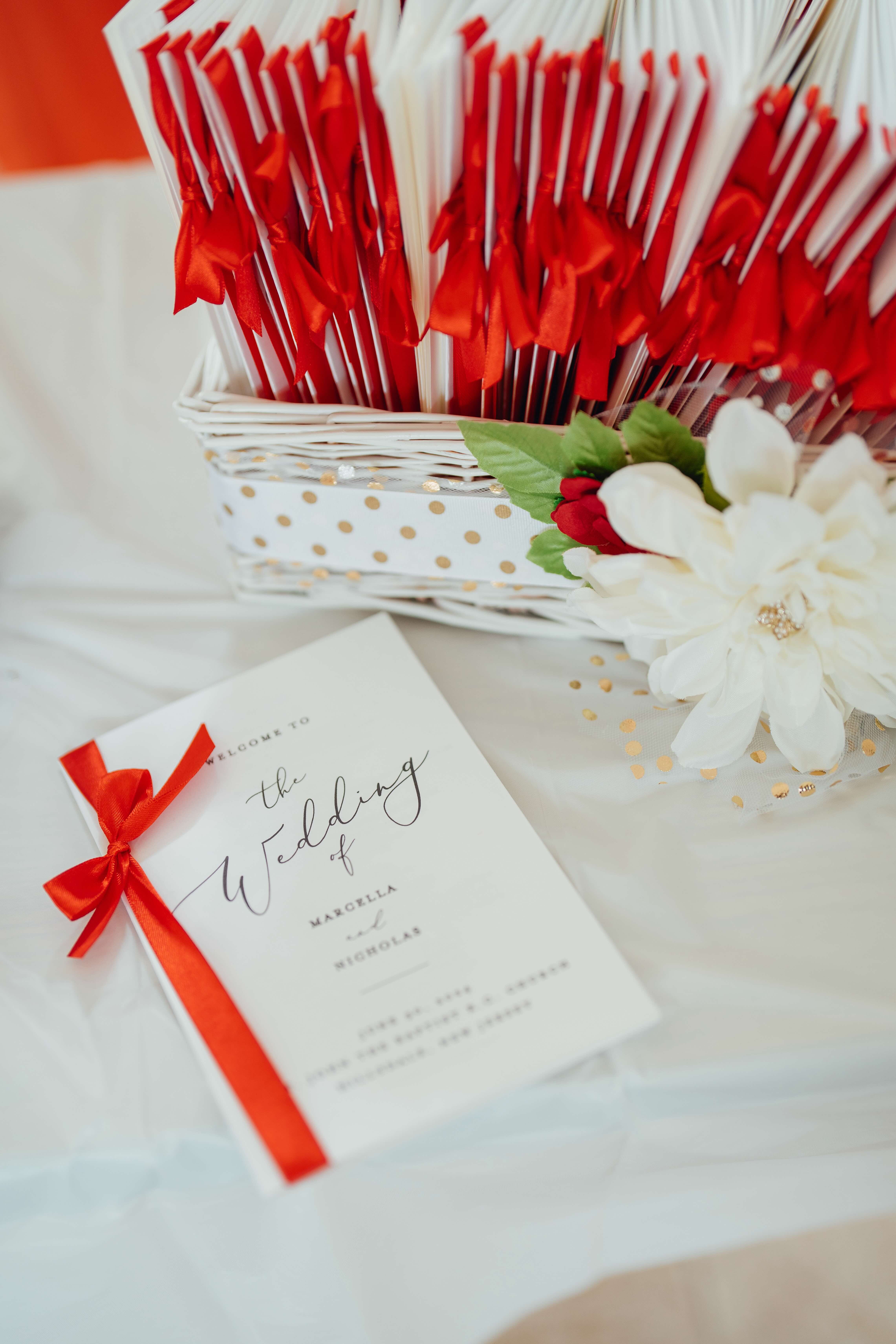 A stunning wedding at the Venetian in New Jersey with a red color scheme.