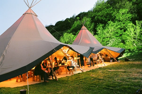 Teepee weddings or glamping weddings