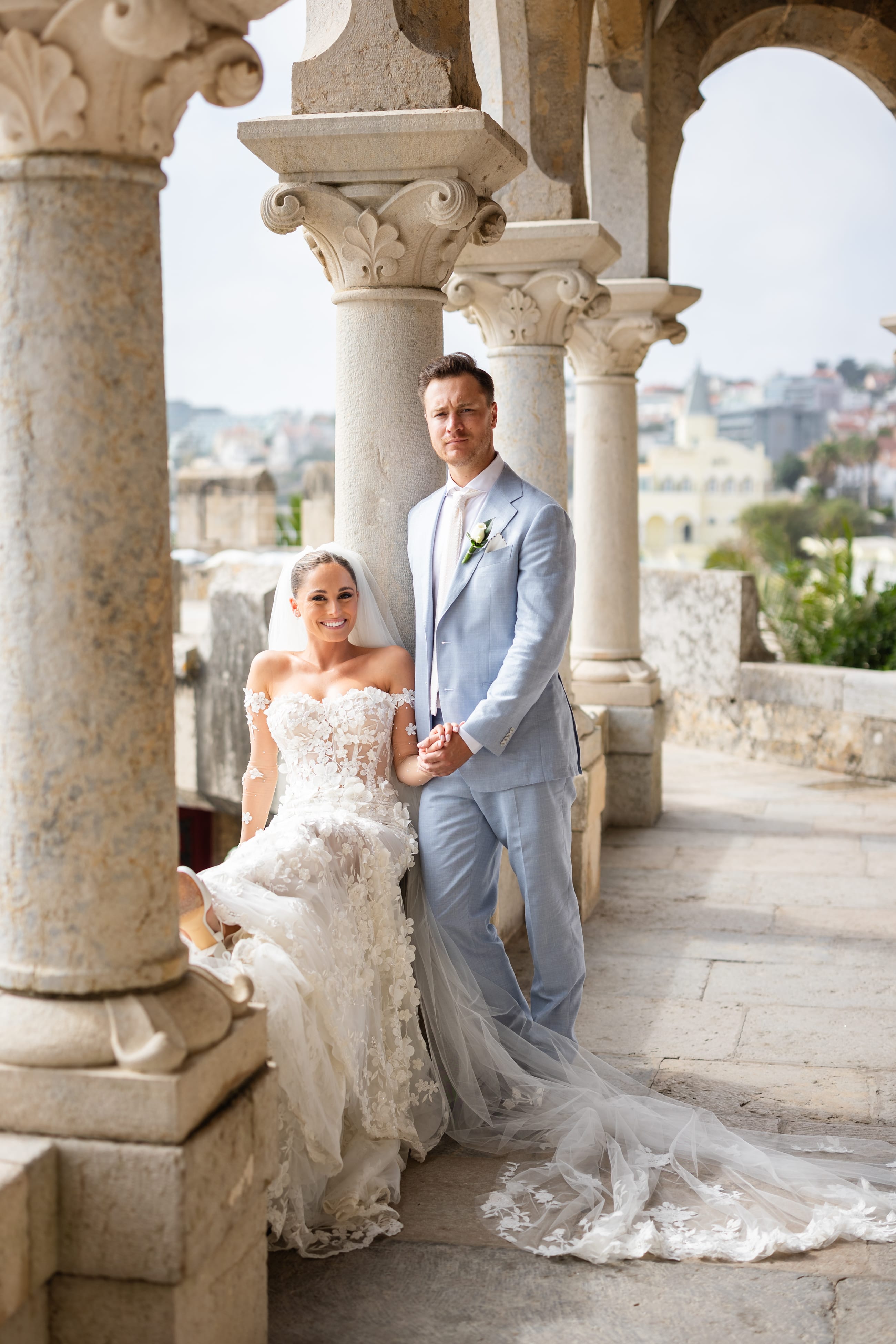 An NJ couple who had a destination wedding in Portugal.