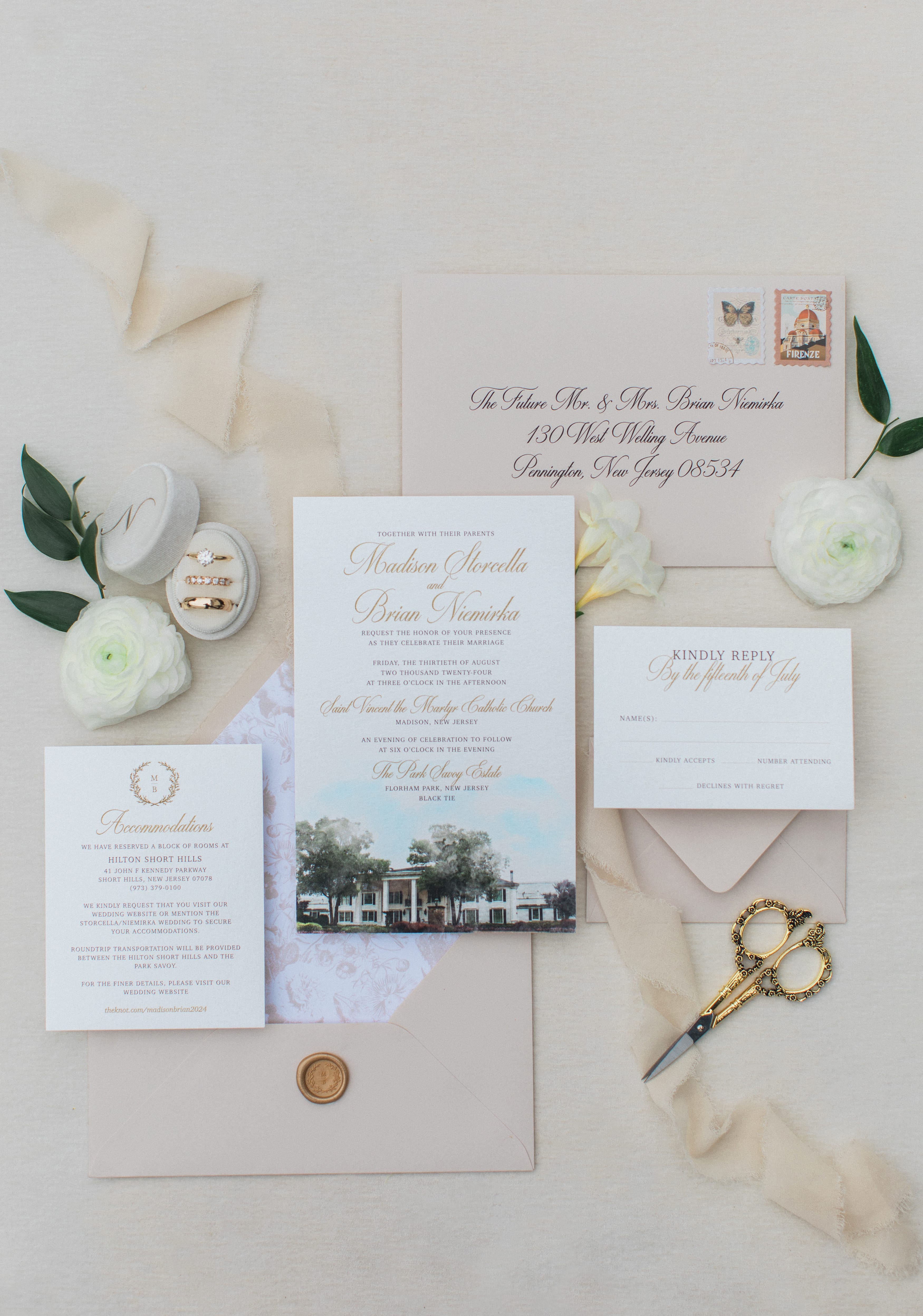 A wedding at Park Savoy in Florham Park, New Jersey.