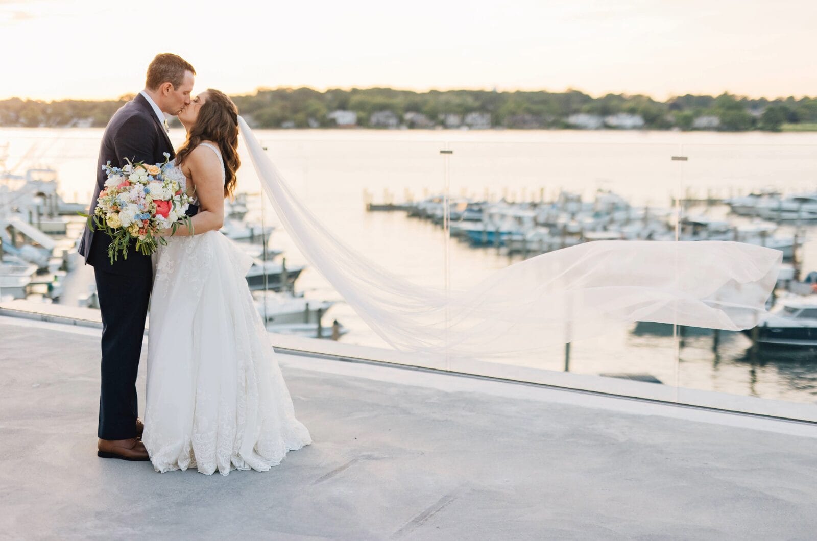 A Clarks Landing Yacht Club wedding.