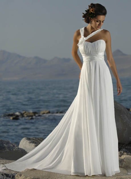 Grecian wedding gown