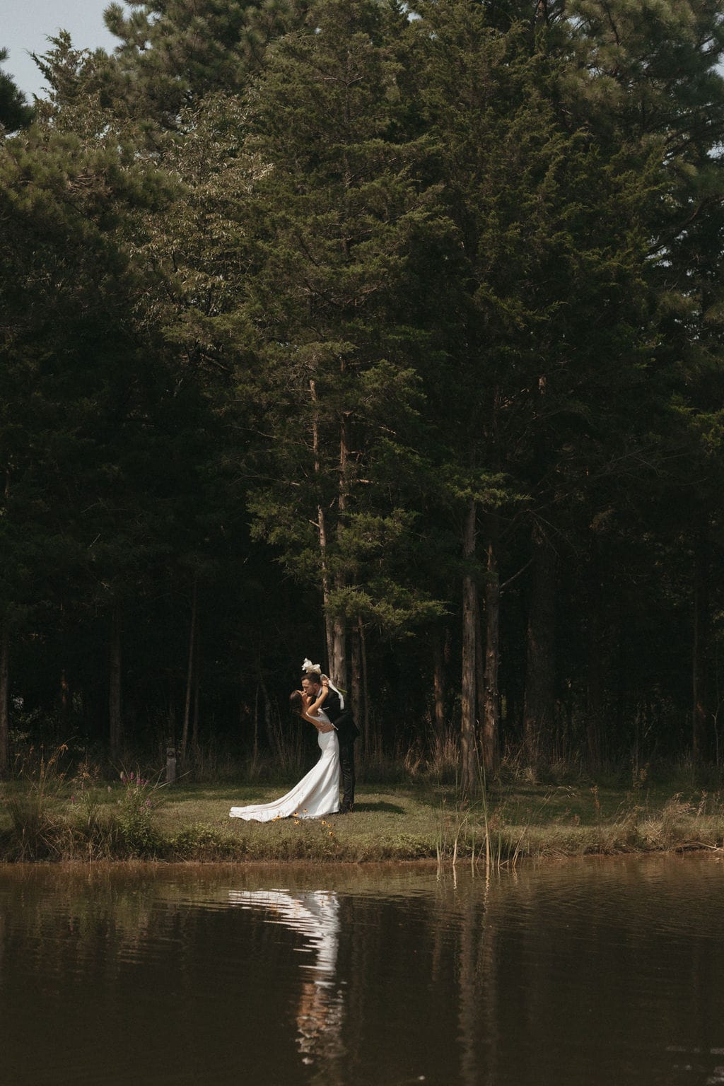 A garden wedding at Farm on Main in West Creek, New Jersey.