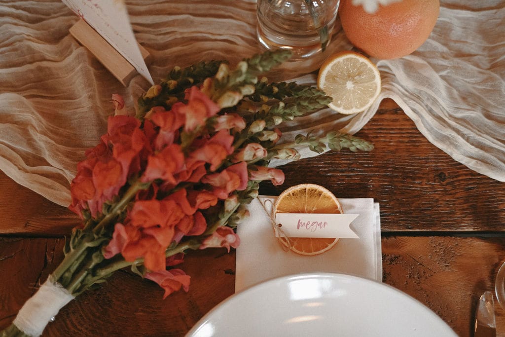 A garden wedding at Farm on Main in West Creek, New Jersey.