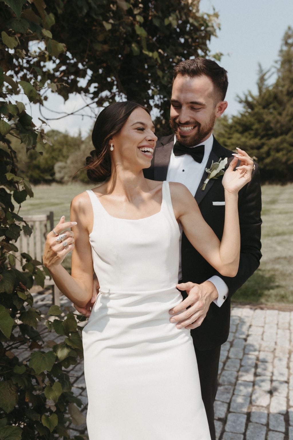 A garden wedding at Farm on Main in West Creek, New Jersey.