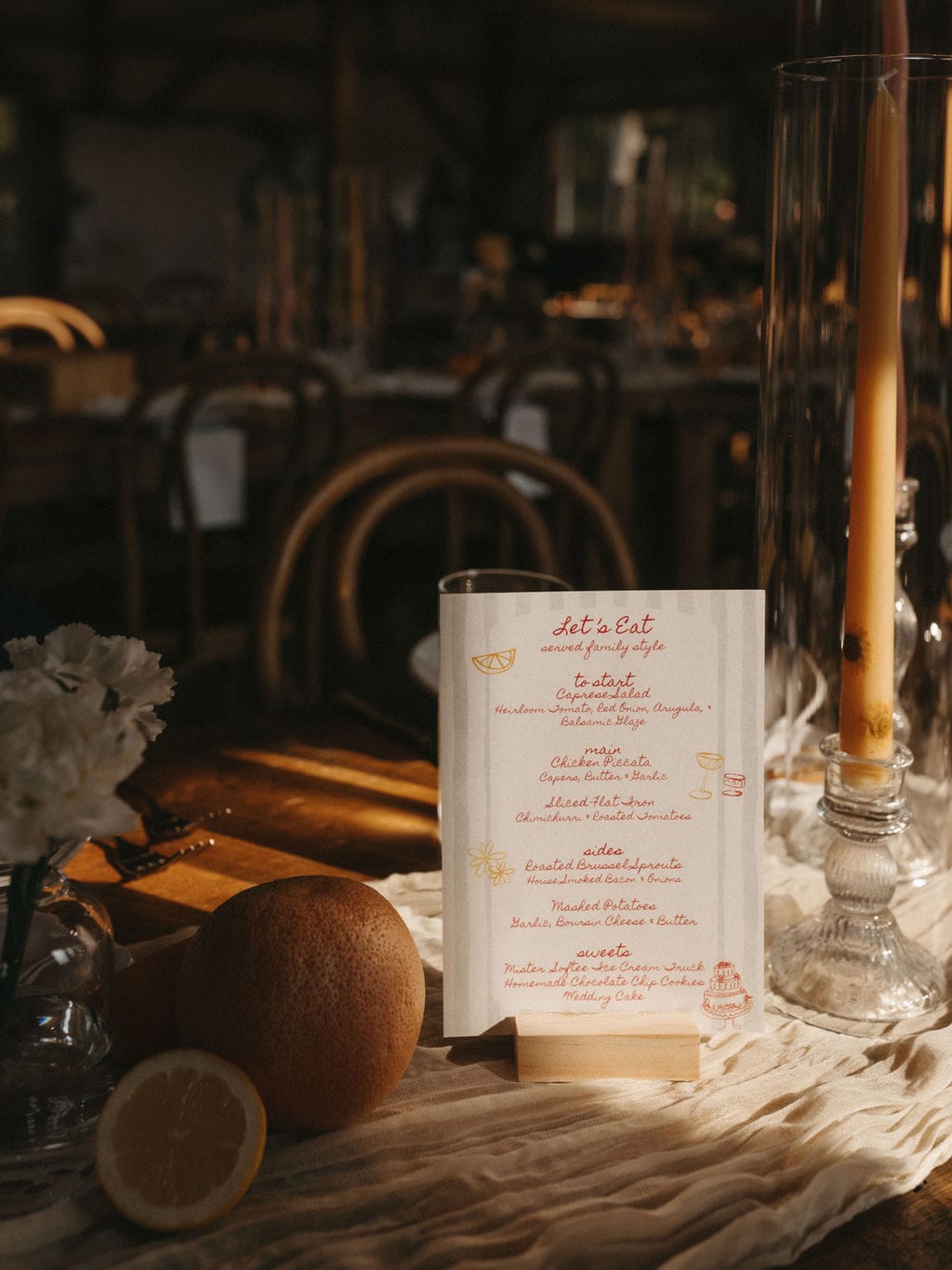 A garden wedding at Farm on Main in West Creek, New Jersey.