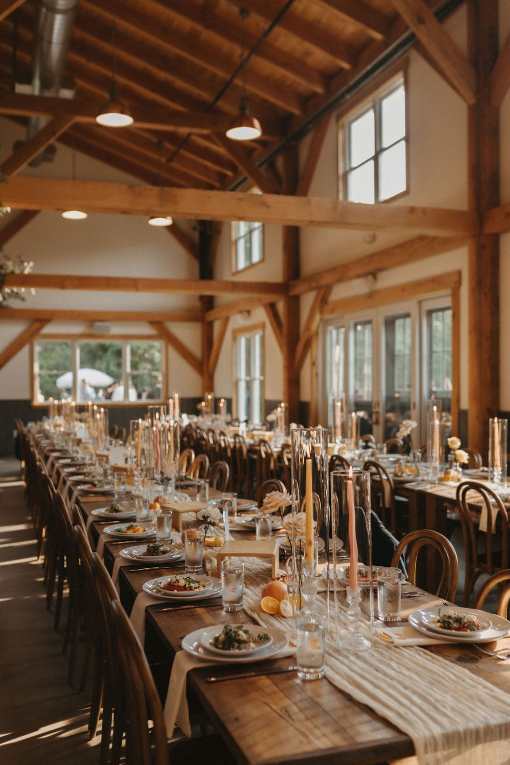 A garden wedding at Farm on Main in West Creek, New Jersey.