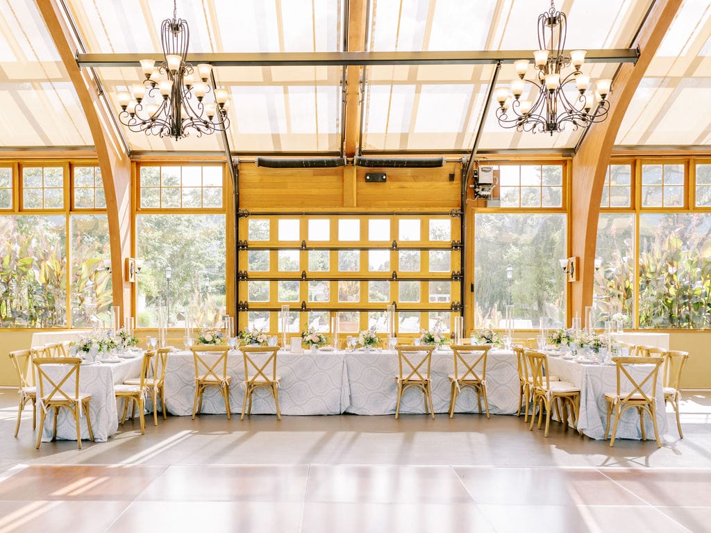 The Conservatory at the Sussex County Fairgrounds is a rustic venue wedding venue in a natural setting.