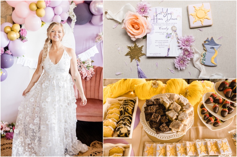 A Tangled themed bridal shower.