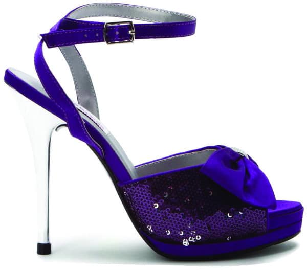 purple wedding shoes for bride