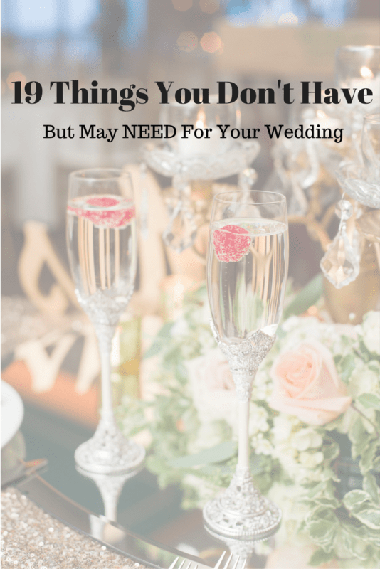 New Jersey Bride 19 things you don't have buy may need for your wedding