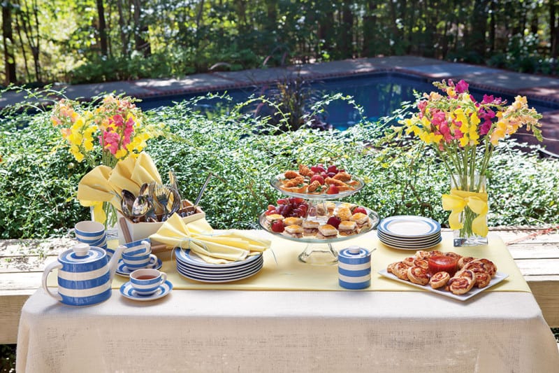 New Jersey Bride—Buffet table for engagement party.