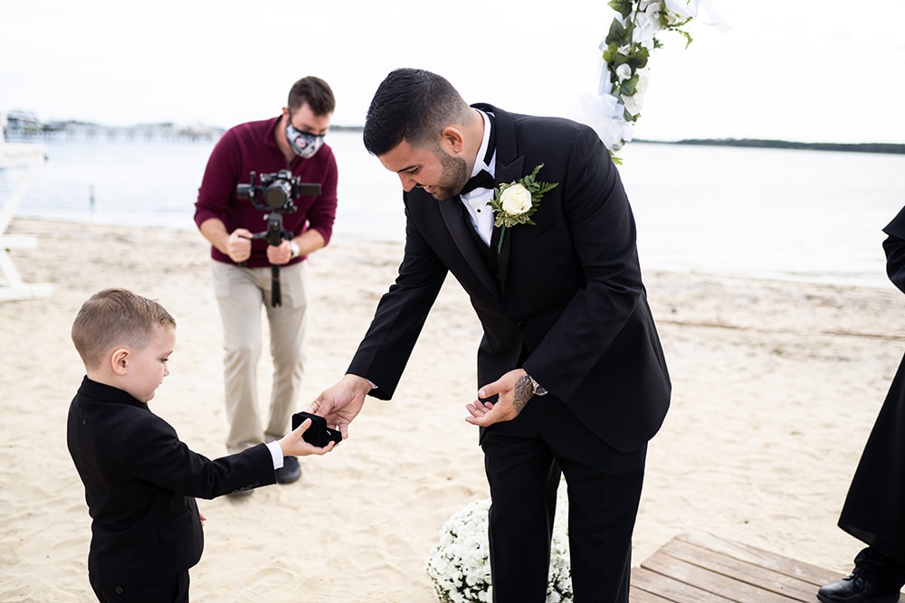 Melissa and Vincent at Toms River Beach Club